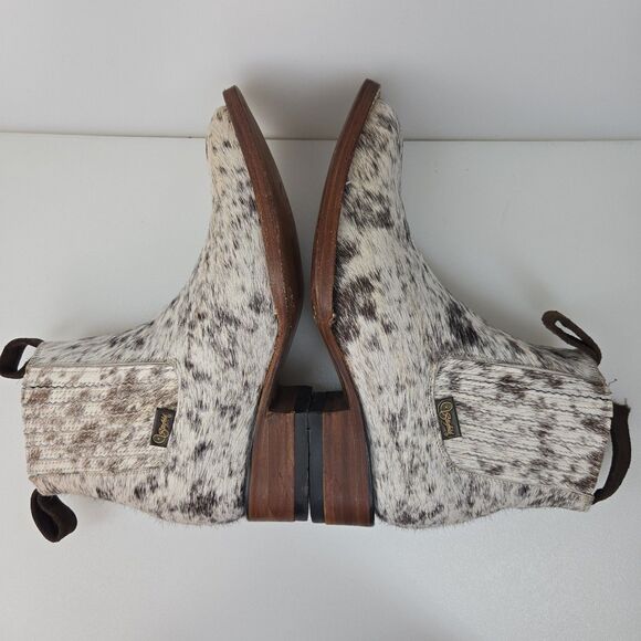 Stiefeld Boots -The Aurora Cowhide Boots White Black Snip Toe Size 6.5 Cowboy - Picture 11 of 12